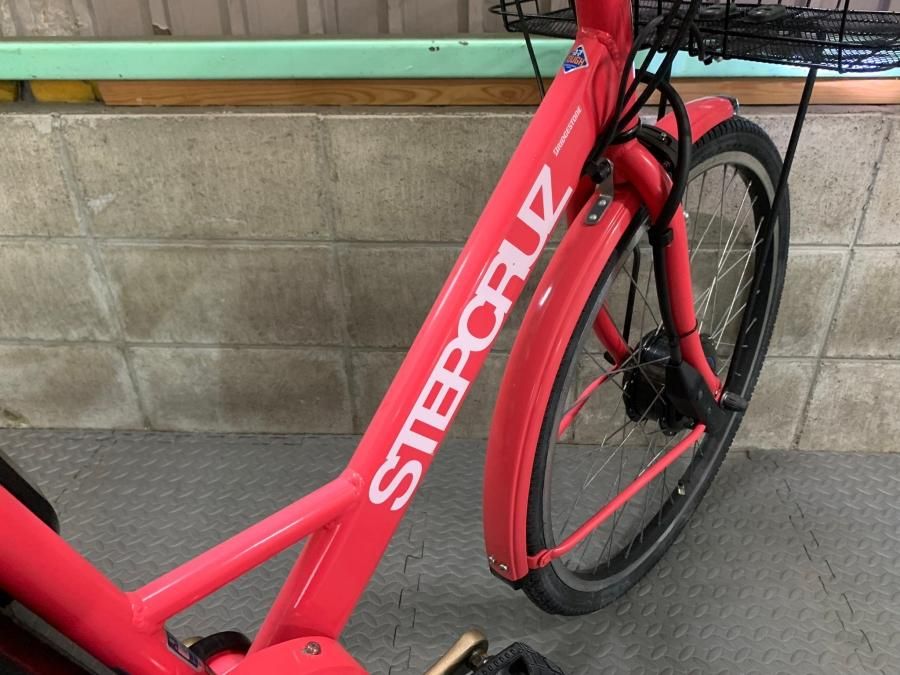 電動自転車 ブリヂストン STEPCRUZ 26インチ ピンク 2017年頃