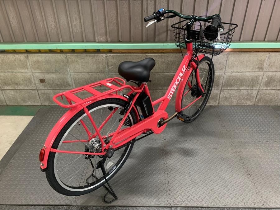 電動自転車 ブリヂストン STEPCRUZ 26インチ ピンク 2017年頃