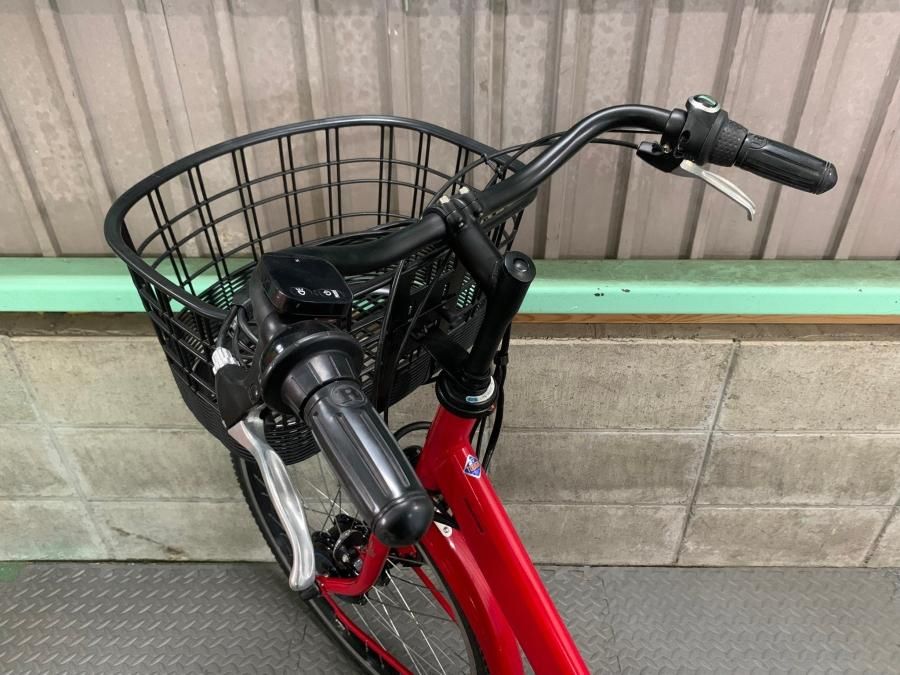 電動自転車 ブリヂストン STEPCRUZ 26インチ レッド 2019年頃