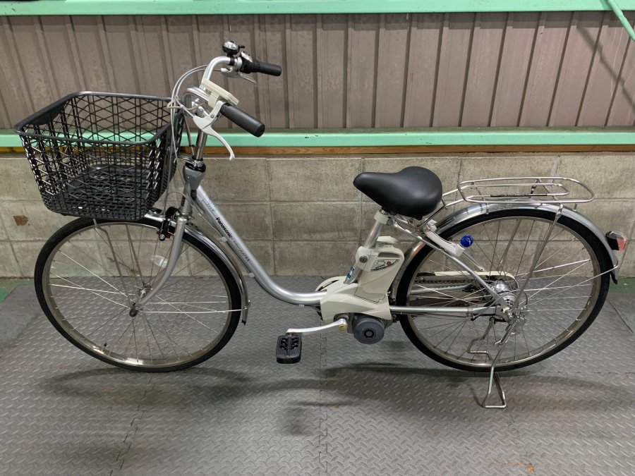 電動自転車 パナソニック リチウムビビDX 26インチ シルバー 6ah 2010年頃 №4626 - 国産・中古電動自転車の販売なら  MIZOCOOL（ミゾクール）