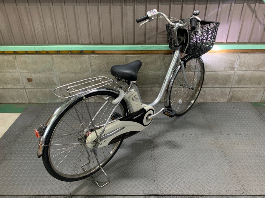 電動自転車 パナソニック リチウムビビDX 26インチ シルバー 6ah 2010年頃 №4626 - 国産・中古電動自転車の販売なら  MIZOCOOL（ミゾクール）