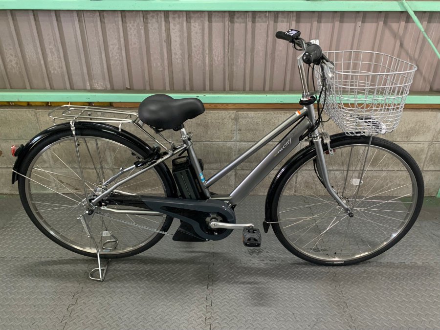 横浜在庫）電動自転車 ヤマハ PAS CITY 27インチ シルバー 8.7ah 2017年頃 №4444 - 国産・中古電動自転車の販売なら  MIZOCOOL（ミゾクール）