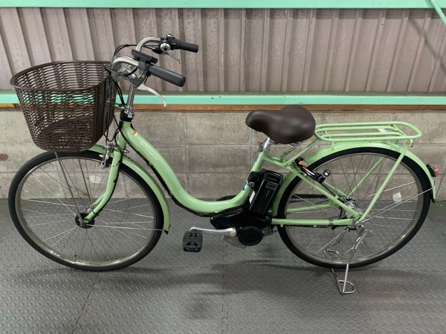 神戸在庫）電動自転車 ヤマハ PAS ナチュラ グリーン 26インチ デジタル No.6034 - 国産・中古電動自転車の販売なら  MIZOCOOL（ミゾクール）