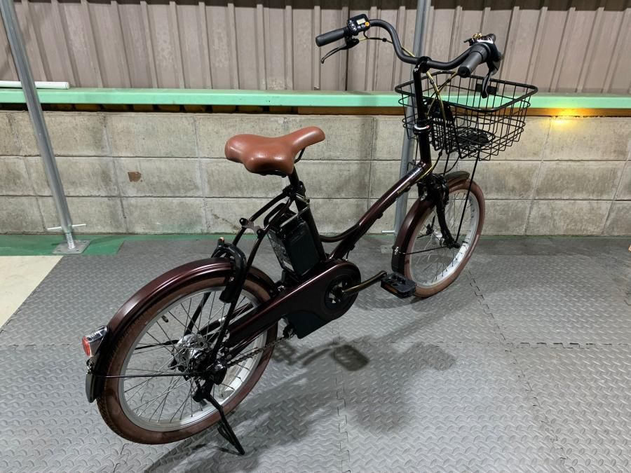 PT美品！電動自転車 Panasonic グリッター　2023年製ブラウン おしゃれな小径電動アシスト自転車Panasonic「グリッター」は