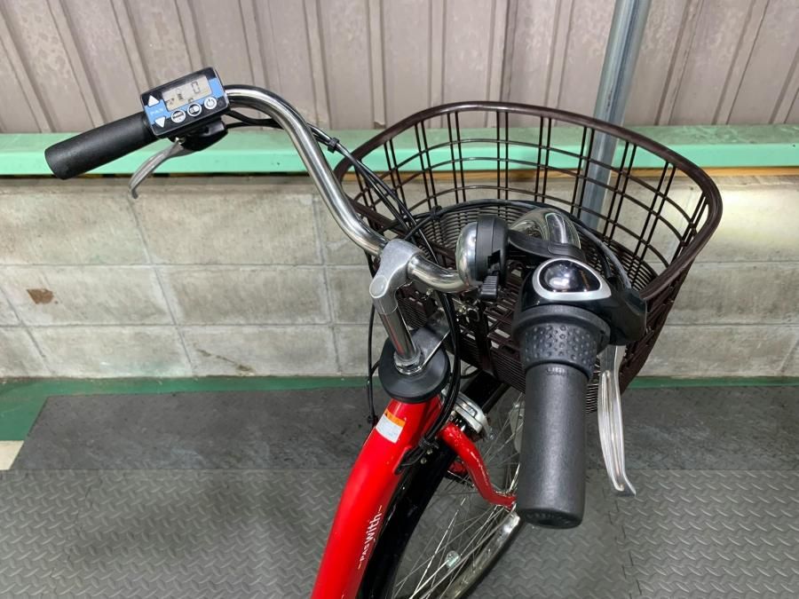 神戸在庫）電動自転車 ヤマハ PAS With パスウィズ 赤 24インチ