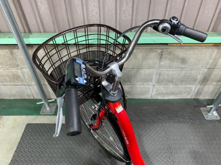 電動自転車　№6788 ヤマハ PAS With 24インチ　レッド YAMAHA ヤマハ 電動自転車 PAS With DX 2025年モデル 24インチ