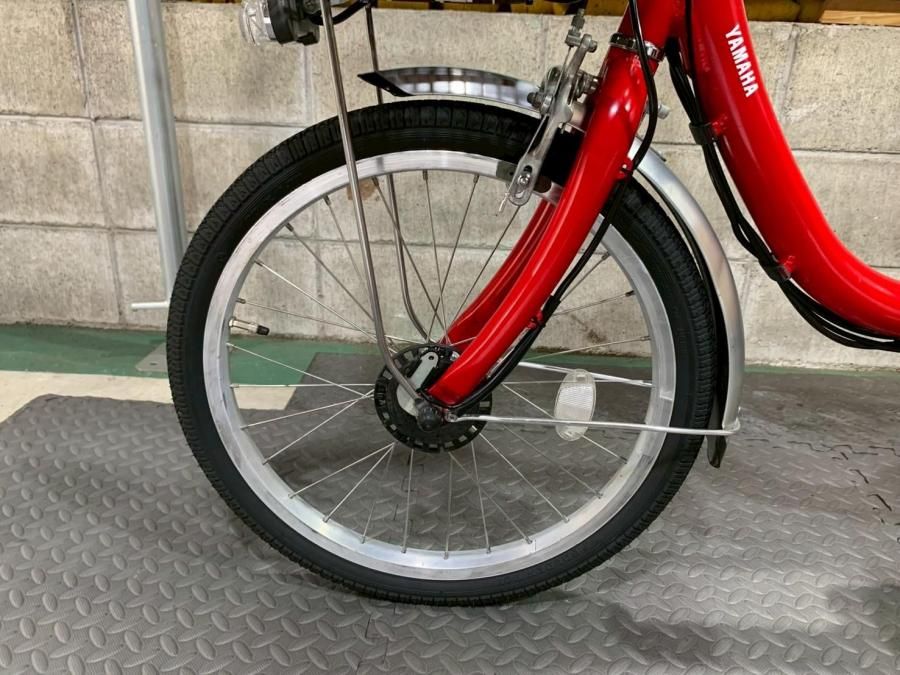 大阪府　ヤマハ　電動アシスト自転車 赤　バッテリー8.7ah 神戸在庫）電動自転車 ヤマハ PAS SION パス シオン 20インチ