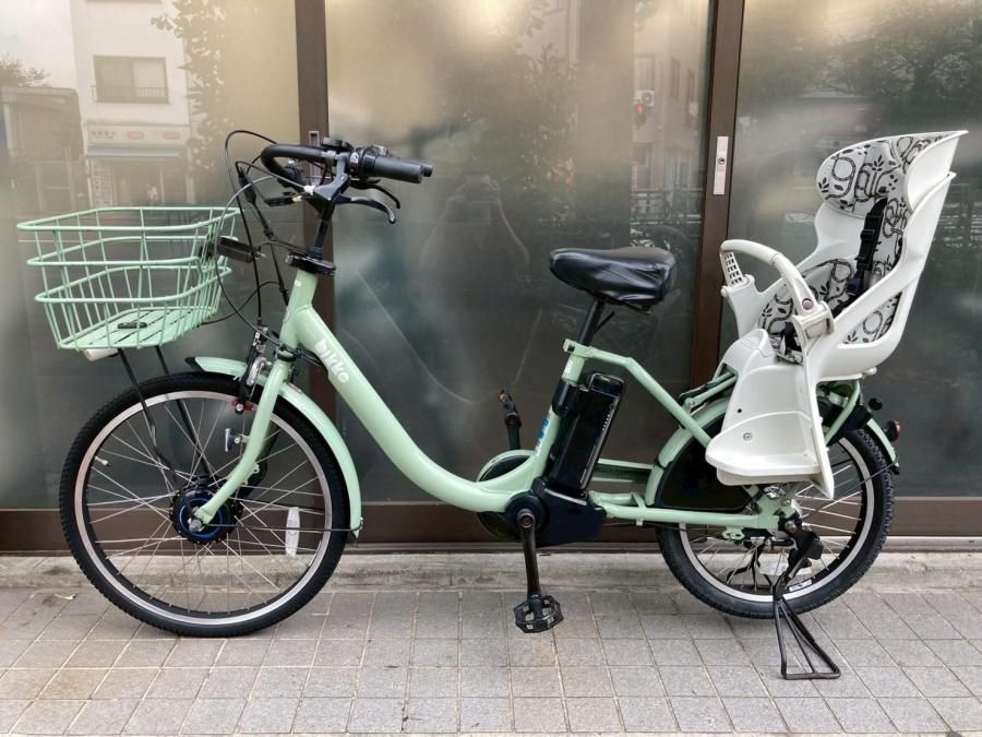 電動自転車 3477 ブリヂストン ビッケモブ　24/20インチ ミントグリーン 横浜在庫）電動自転車 BRIDGESTONE bikke MOB ビッケ モブ 24/20