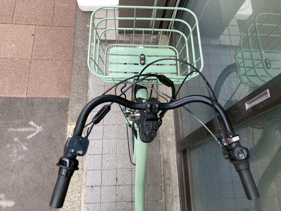 電動自転車 3477 ブリヂストン ビッケモブ　24/20インチ ミントグリーン 横浜在庫）電動自転車 BRIDGESTONE bikke MOB ビッケ モブ 24/20