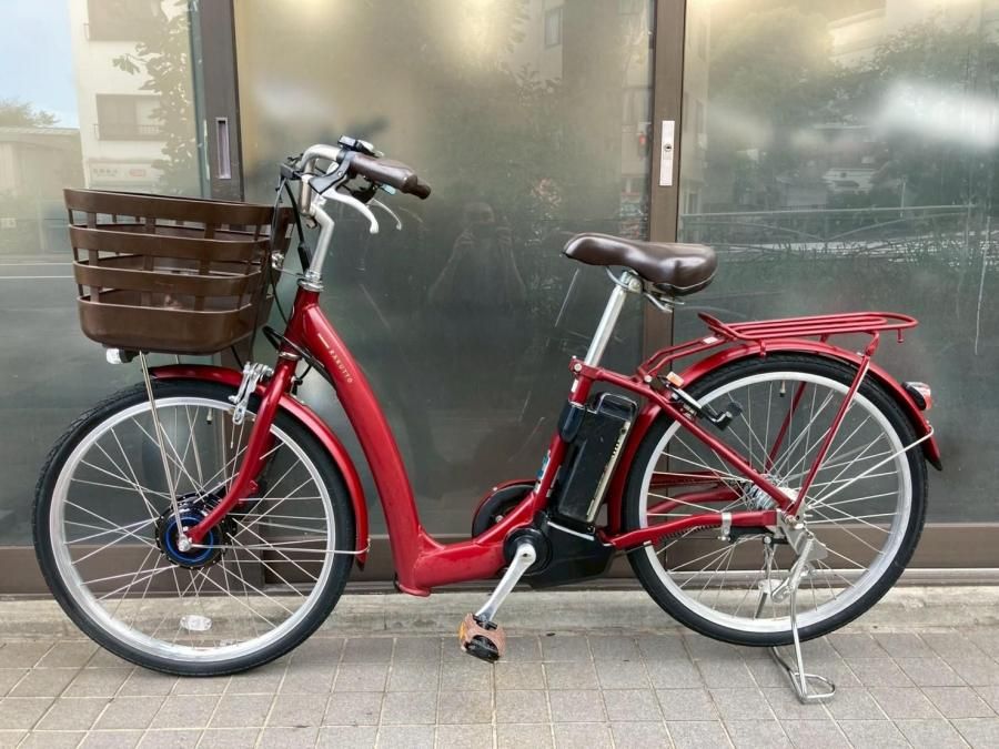 電動自転車 3609 ブリヂストン ラクット 24インチ レッド 横浜在庫）電動自転車 BRIDGESTONE RAKUTTO ラクット 24インチ