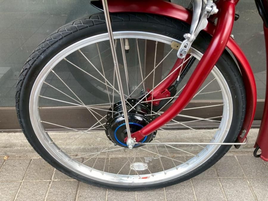 電動自転車 3609 ブリヂストン ラクット 24インチ レッド 横浜在庫）電動自転車 BRIDGESTONE RAKUTTO ラクット 24インチ