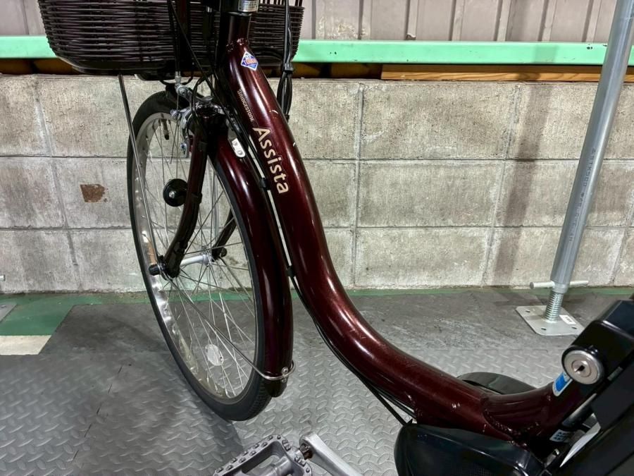 電動自転車　ブリヂストン　Assista 24インチ ブラウン　№8316 電動自転車 ブリヂストン Assista 24インチ ブラウン №8316 神戸在庫