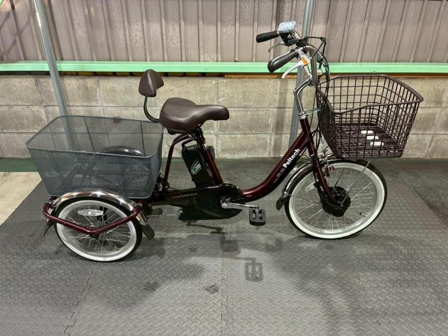 神戸在庫）電動自転車 PELTECH TDR-163L レッド 三輪 20/16インチ 2025