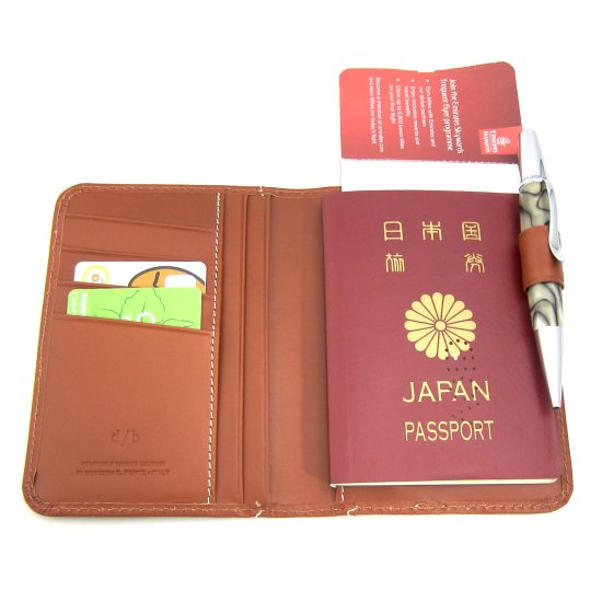 パスポートケース 薄い 航空券 機能的 コンパクト 本革 イタリアンレザー | 革小物のDUCT STORE(ダクトストア)