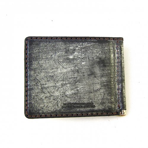 マネークリップ 財布 カードケース メンズ 薄い 本革 ブライドルレザー