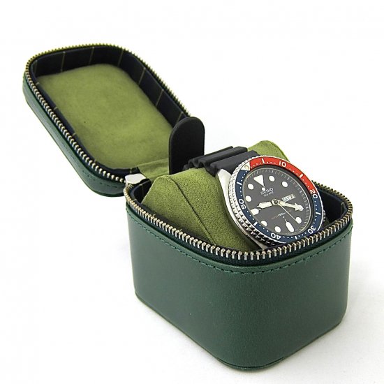 ウォッチケース 腕時計ケース ラウンドファスナー 本革 イタリアンレザー | 革小物のDUCT STORE(ダクトストア)