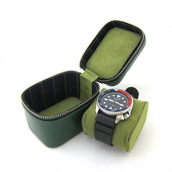 ウォッチケース 腕時計ケース ラウンドファスナー 本革 イタリアンレザー | 革小物のDUCT STORE(ダクトストア)