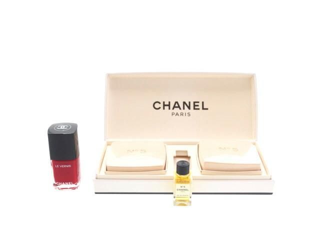 【Used 未使用】シャネル CHANEL 香水＆石鹸セット 香水 No.5 オードゥトワレット 4ml 化粧石鹸 サヴォン 75g×2個 -  ブランドジャックリスト