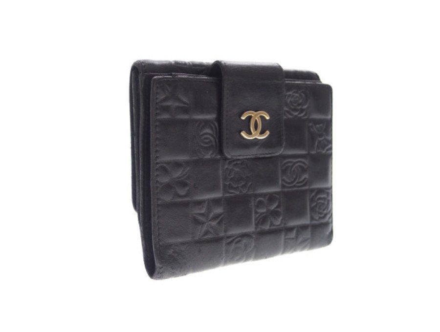 最大12%OFFクーポン シャネル CHANEL アイコンラインレザー Wホック 2