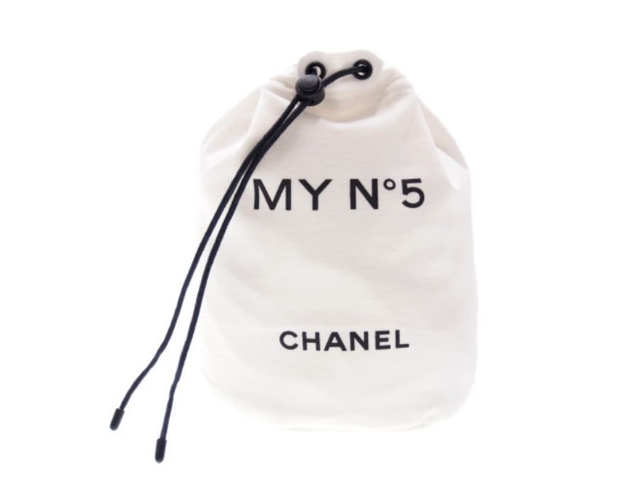 Used 未使用】シャネル CHANEL ノベルティ 巾着ポーチ 丸底 MY No.5