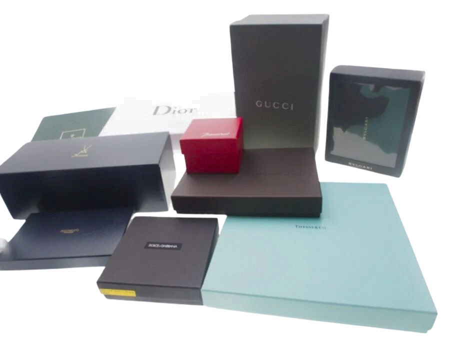 【Used 展示品】ブランド品 空箱セット Dior Gucci D&G Tiffany&Co BVLGARI Baccarat Bottega venetaの商品画像