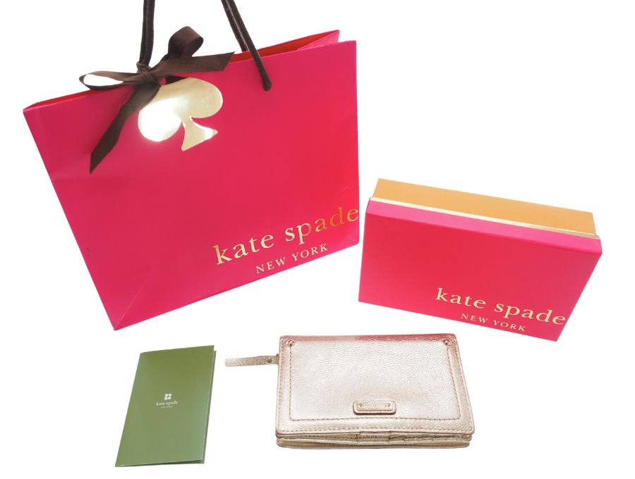 Used 美品】ケイトスペード kate spade NEW YORK 二つ折り 財布 ダラ