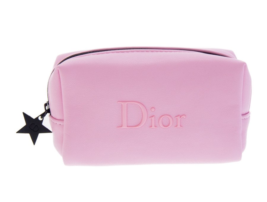 【Used 展示品】クリスチャンディオール Dior ノベルティ スクエアポーチ スターチャーム ピンクの商品画像