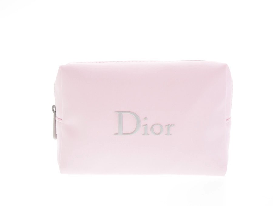 【Used 展示品】 クリスチャンディオール Dior ノベルティ コスメポーチ スクエア ピンクの商品画像
