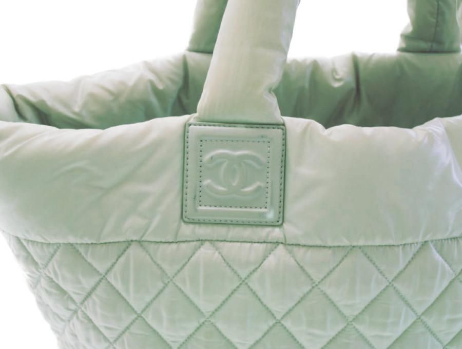 【Used 通常品】シャネル CHANEL ココ コクーン COCO COCOON トートバッグ MM カーキグレー BIG 2010.12 -  ブランドジャックリスト