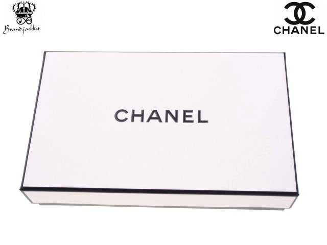 【Used 未使用】シャネル CHANEL ギフトボックス 香水用空箱 ラッピングボックス 蓋ホワイト×底ブラック - ブランドジャックリスト