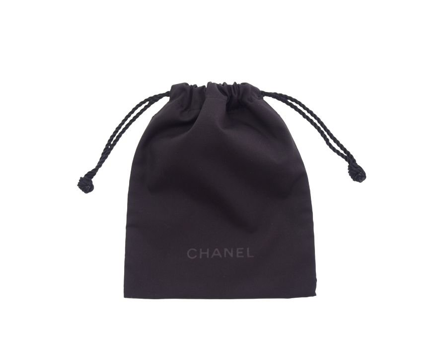 【Used 未使用】シャネル CHANEL ノベルティ 巾着ポーチ 巾着袋 小袋 ビューティー BEAUTE 黒 ブラックの商品画像