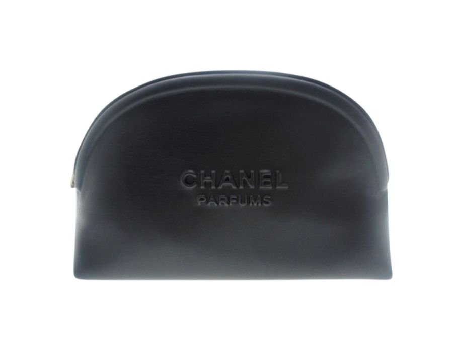 シャネル ノベルティ コスメポーチ ラウンドファスナー 2020 パフューム ブラック 箱付き CHANEL PARFUMS【New 新品】 -  ブランドジャックリスト