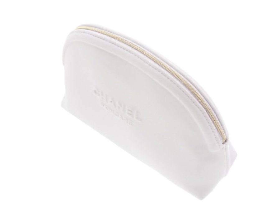 【New 新品】シャネル CHANEL ノベルティ スキンケア コスメポーチ ラウンドポーチ SKINCARE 2020 白 ホワイト -  ブランドジャックリスト