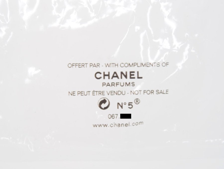 【New 新品】シャネル CHANEL ノベルティ 巾着ポーチ 丸底 MY No.5 コットン 2020 PARFUMS ホワイト -  ブランドジャックリスト