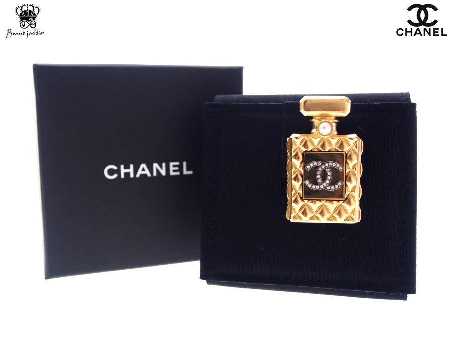 Used 未使用】シャネル CHANEL ブティック ブローチ 香水瓶モチーフ