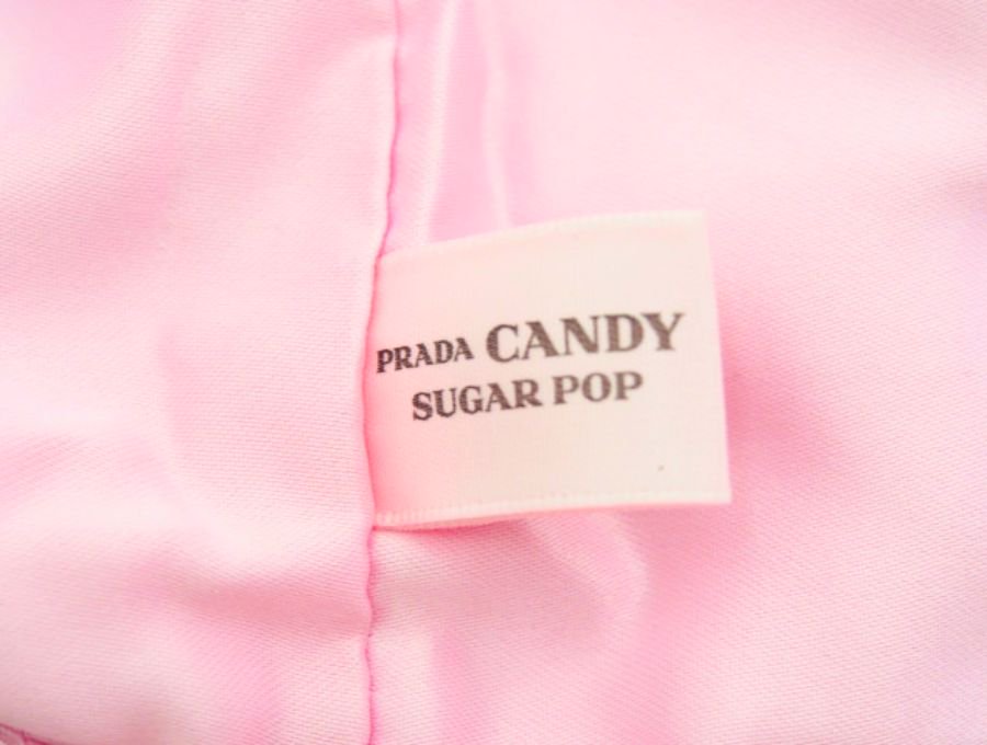 【Used 開封品】プラダ キャンディ シュガーポップ PRADA CANDY SUGAR POP ノベルティ ハンドクリーム (50ml) &  巾着ポーチ 2点セット パステルカラー ピンク - ブランドジャックリスト