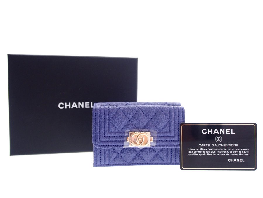 Used 未使用】シャネル CHANEL 三つ折り財布 ウォレット 小銭入れ ...