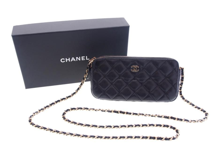 Used 美品】シャネル CHANEL マトラッセ チェーンウォレット 財布 