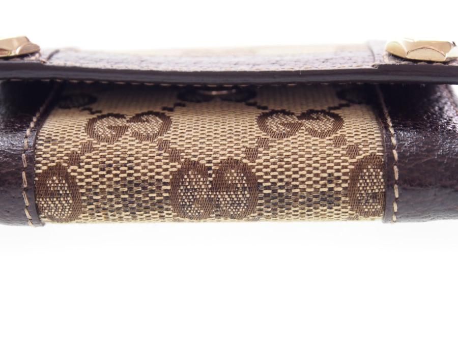 Used 美品】グッチ GUCCI 6連キーケース キーホルダー GGキャンバス GG