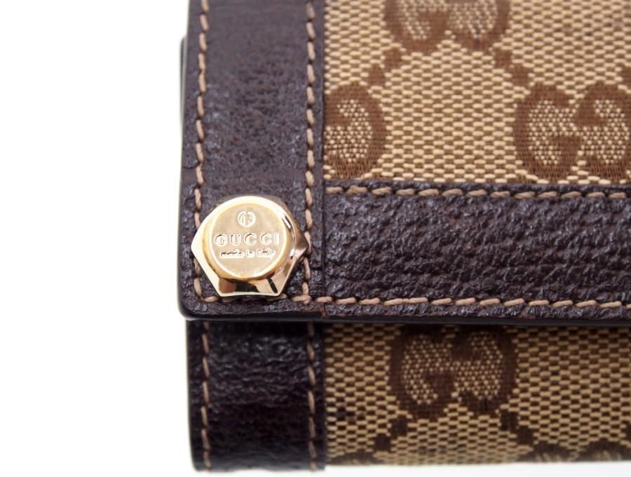 Used 美品】グッチ GUCCI 6連キーケース キーホルダー GGキャンバス GG 