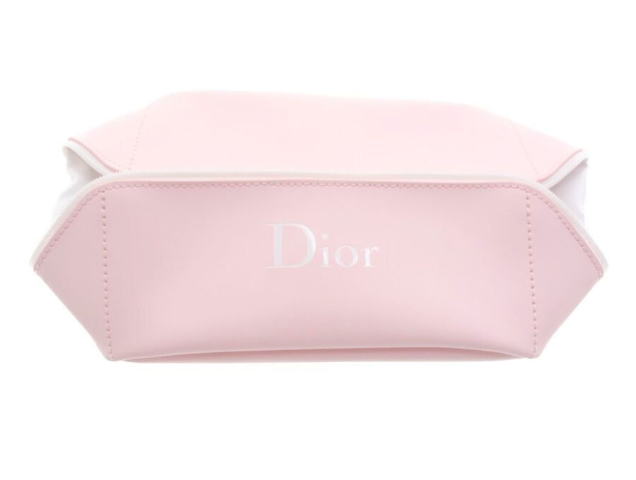 【Used 開封品】クリスチャンディオール Dior ノベルティ ワイドオープン ボックスポーチ 斜めファスナー カプチュール セット 2021 CD  スターチャーム ピンク Dior BEAUTE - ブランドジャックリスト