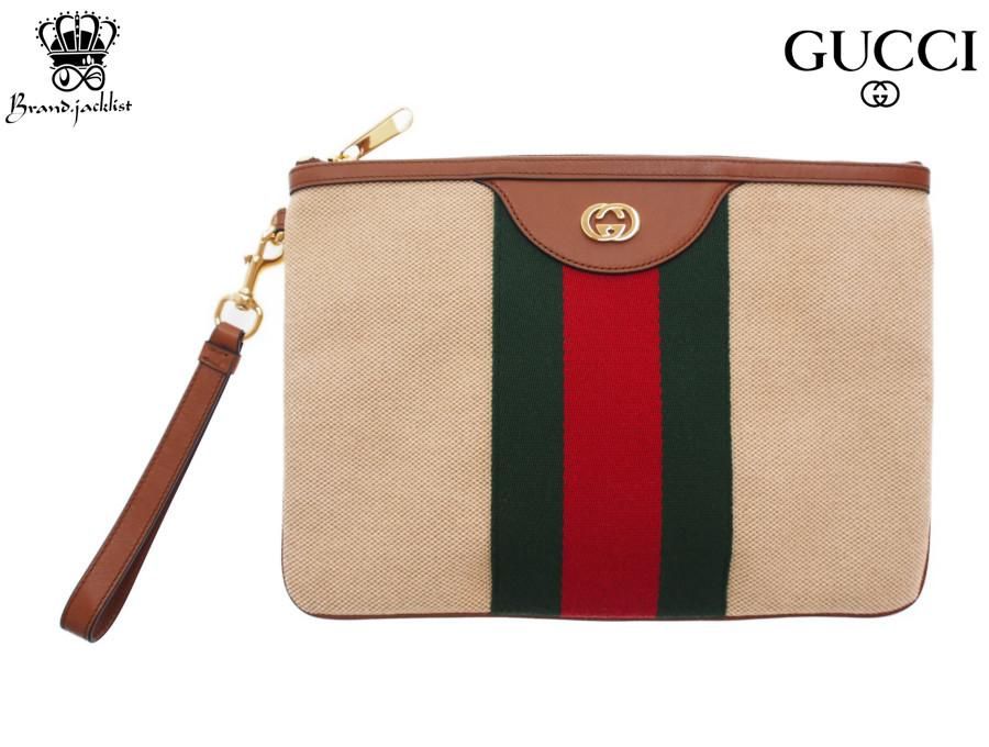 Used 展示品】グッチ GUCCI クラッチバッグ オールドグッチ フラット