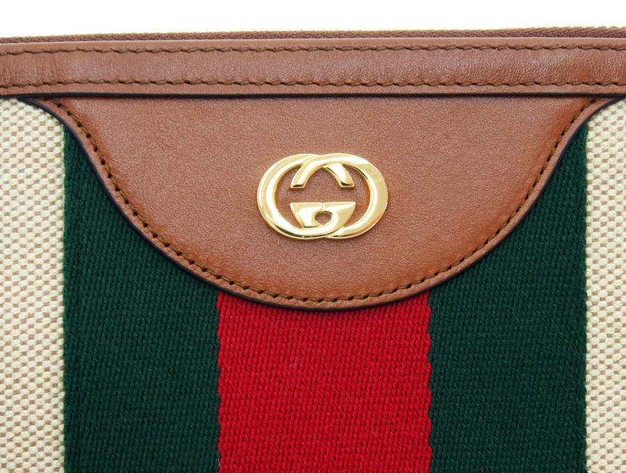 Used 展示品】グッチ GUCCI クラッチバッグ オールドグッチ フラット 