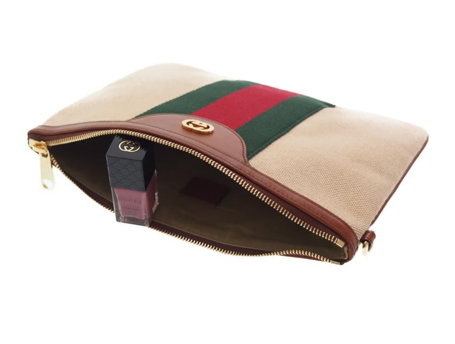 Used 展示品】グッチ GUCCI クラッチバッグ オールドグッチ フラット