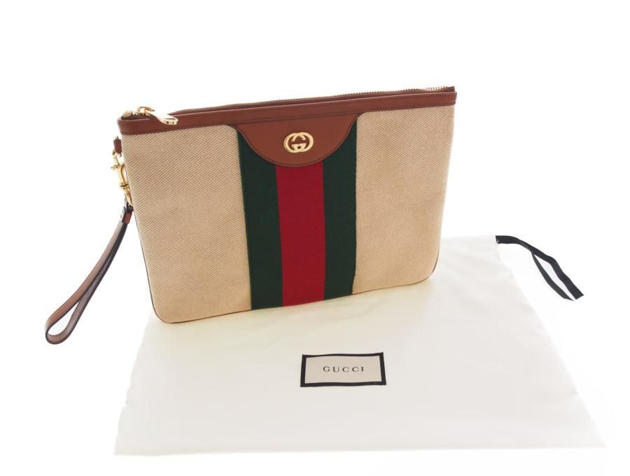 Used 展示品】グッチ GUCCI クラッチバッグ オールドグッチ フラット