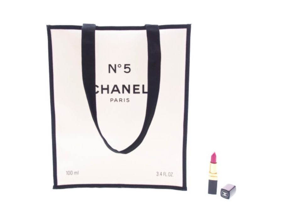 CHANEL ノベルティ トートバッグ No.5 香水箱 ホワイト 「N°5」100周年記念限定 シャネルパフューム 【Used 開封品】 -  ブランドジャックリスト