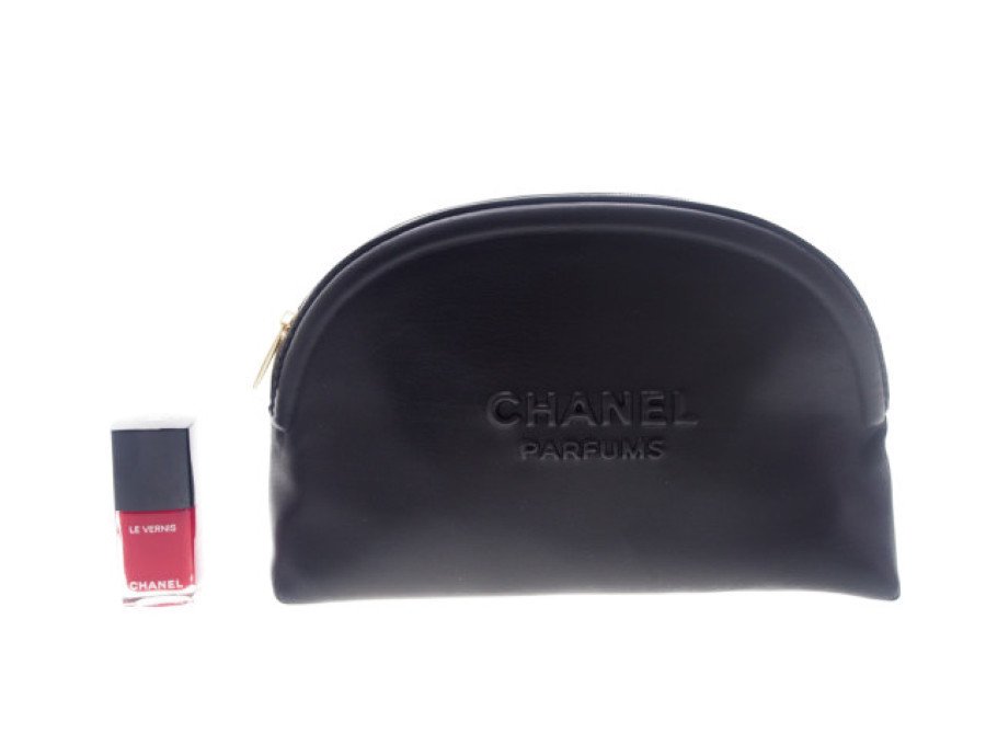 New 新品】シャネル CHANEL PARFUMS ノベルティ コスメポーチ ラウンド