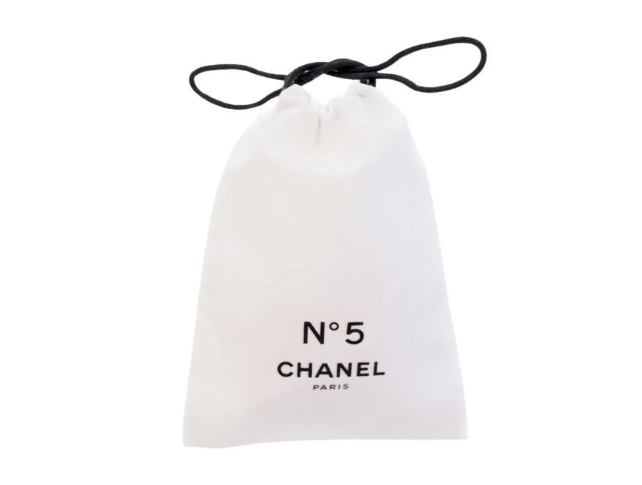 シャネル 巾着ポーチ No.5 ファクトリー5 ミステリーボックス 100周年記念 ホワイト CHANEL パフューム【Used 開封品】 -  ブランドジャックリスト