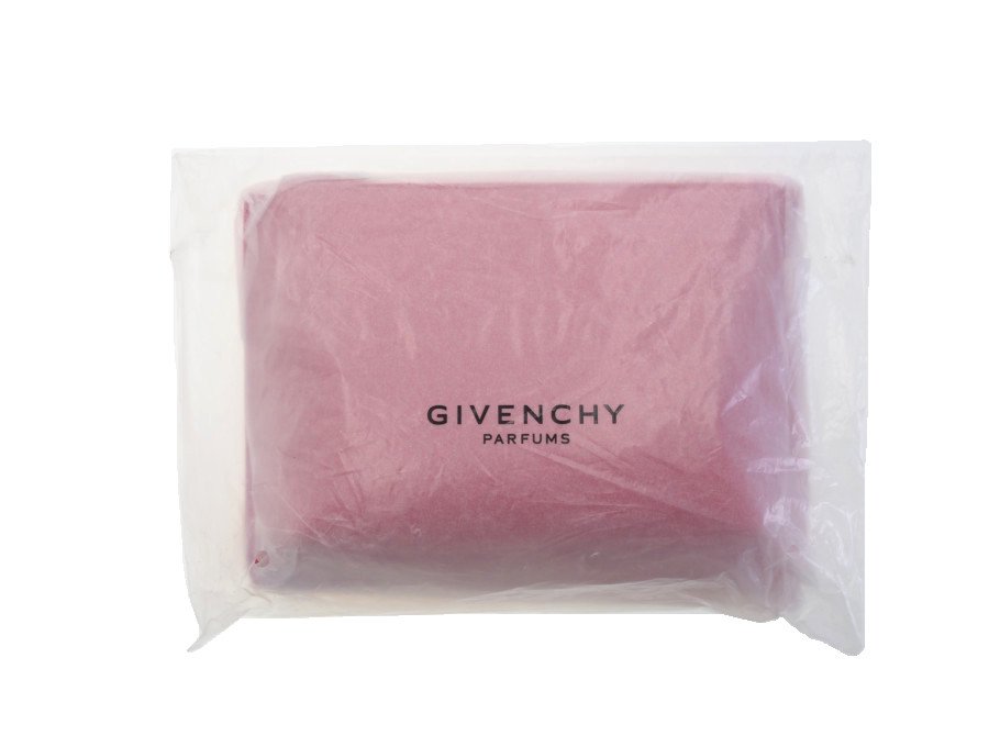 New 新品】ジバンシィ GIVENCHY ノベルティ ジオメトリックポーチ ファスナー開閉 ジバンシィパフューム PARFUMS 赤 レッド -  ブランドジャックリスト