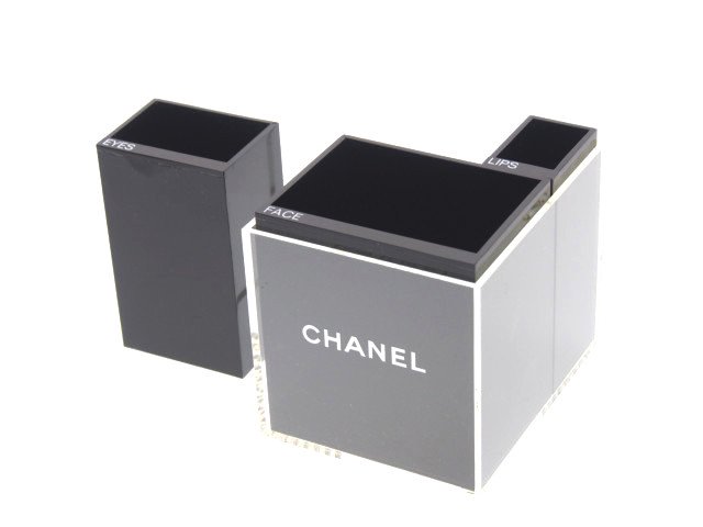 New 新品】シャネル CHANEL ノベルティ アクリルケース 小引き出し ルージュスタンド FACE EYES LIPS 黒 ブラック -  ブランドジャックリスト